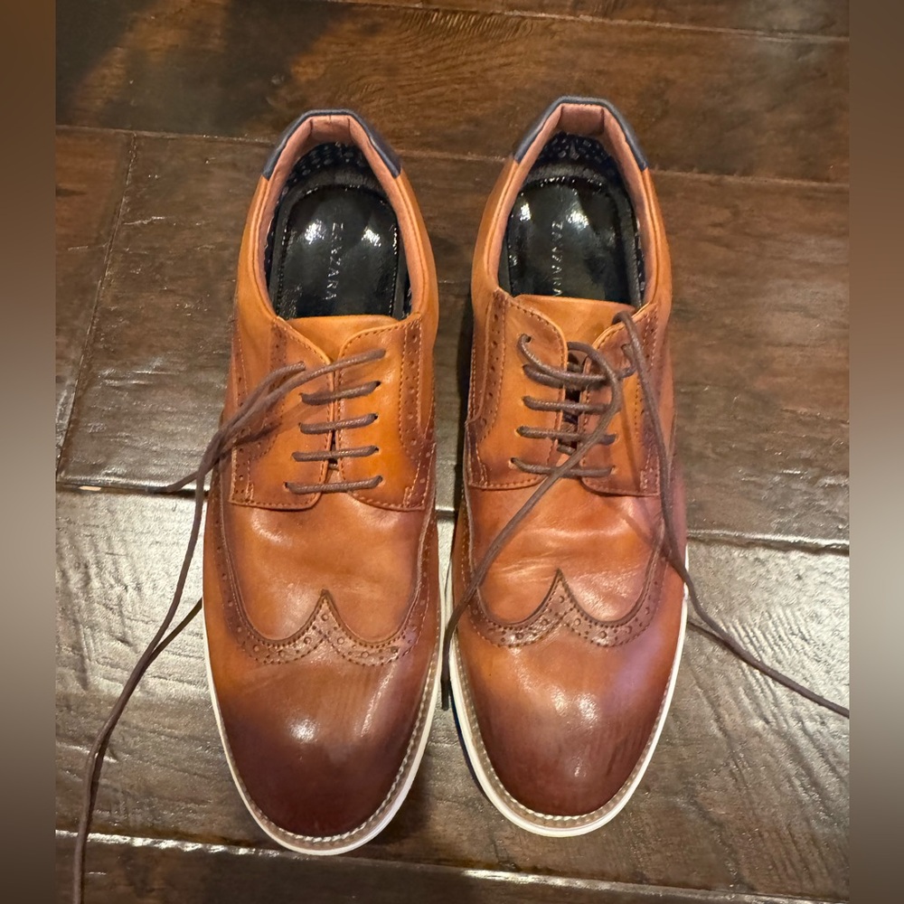 Men's Brown Leather Oxford Shoes